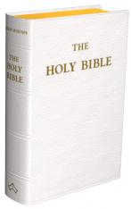 Douay-Rheims Bible Standard size White Leather